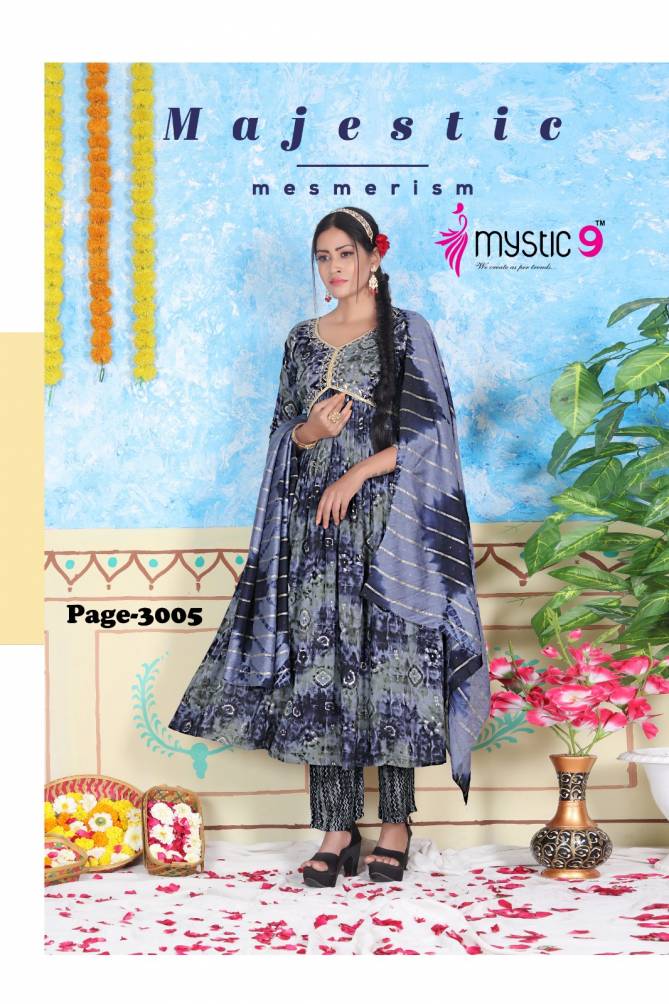 Pooja Vol 3 By Mystic 9Alia Cut Printed Kurti With Bottom Dupatta Wholesale Shop In Surat